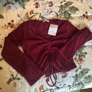 NWT Altar’d State Cropped Red Sweater